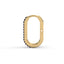 Rise pave rectangle curve hoops sapphire