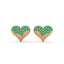 Enchanted Heart Earring Emerald