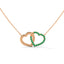 TwinFlame Necklace Emerald