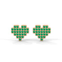Super Mario Earrings Emerald