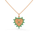 Eternal Heart Necklace Emerald