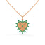 Eternal Heart Necklace Emerald