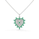 Eternal Heart Necklace Emerald