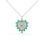 Eternal Heart Necklace Emerald