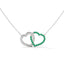 TwinFlame Necklace Emerald