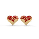 Enchanted Heart Earring Ruby