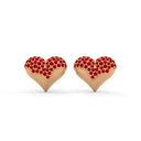 Enchanted Heart Earring Ruby