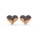 Enchanted Heart Earring Sapphire