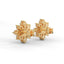 Serenity flower stud earrings diamond