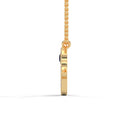 Power hamsa necklace sapphire