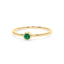 Fearless bezel ring emerald