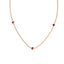 Fearless bezel necklace ruby