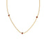 Fearless bezel necklace ruby