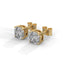 Strength 1ct cushion cut studs diamond