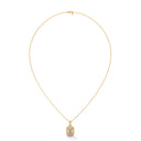Earnest emerald cut diamond pendant