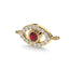 Protection evil eye necklace ruby