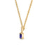 Bold baguette cut sapphire centre stone necklace