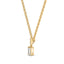 Bold baguette cut diamond centre stone necklace