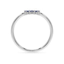 Invincible sun ring sapphire