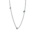 Fearless bezel necklace emerald