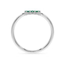 Invincible sun ring emerald