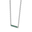 Harmony bar necklace emerald