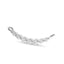 Love floating diamond curve necklace