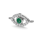 Protection evil eye necklace emerald