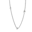 Fearless three bezel necklace diamond