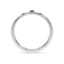 Courage single stone band emerald