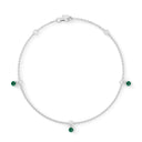 Empower solitaire bracelet emerald