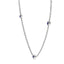 Fearless three bezel necklace sapphire