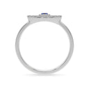 Protection evil eye ring sapphire