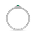 Iiluminate halo ring emerald