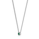 Empower solitaire necklace emerald