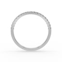 Rise pave curve ring diamond