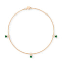 Empower solitaire bracelet emerald
