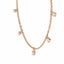 Empower five station necklace diamond