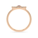 Protection evil eye ring ruby