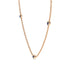 Fearless bezel necklace sapphire