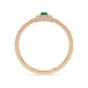 Iiluminate halo ring emerald