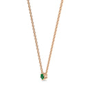 Empower solitaire necklace emerald
