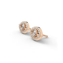 Protection evil eye stud earrings diamond