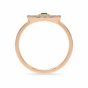 Protection evil eye ring emerald