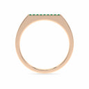 Harmony bar ring emerald