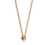 Iiluminate halo necklace emerald