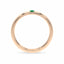 Courage single stone band emerald