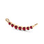 Love floating ruby curve necklace