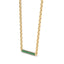 Harmony bar necklace emerald