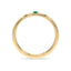 Courage single stone band emerald